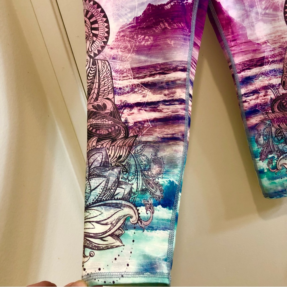 Evolution And Creation Multicolor Artistic Leggin… - image 5